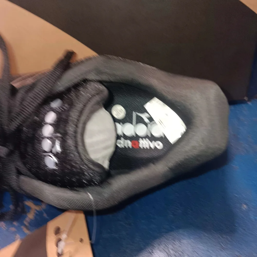 Diadora Black and Silver Athletic Shoes - Picture 6 of 7